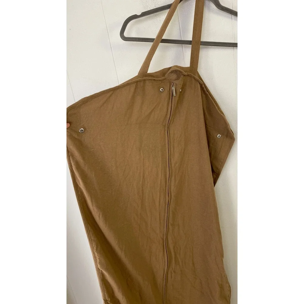 Burberry London England Tan Cotton Garment Bag Suit Cover Travel Carrier *